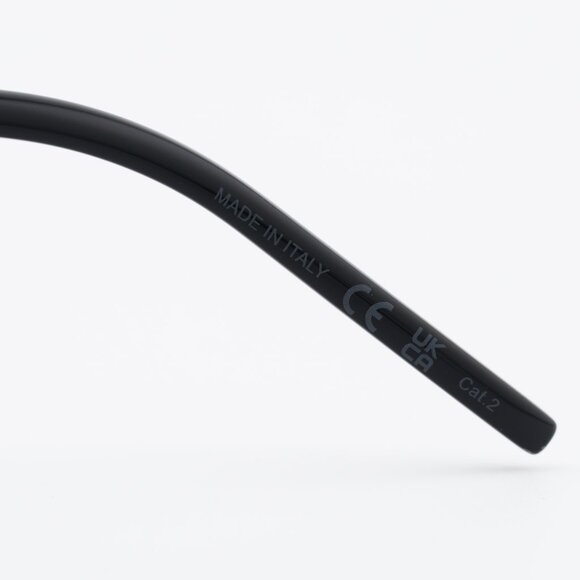 Saint Laurent SLM48S_A/K 002 Sunglasses Black Cat Eye Frame, Grey Lenses main image 8